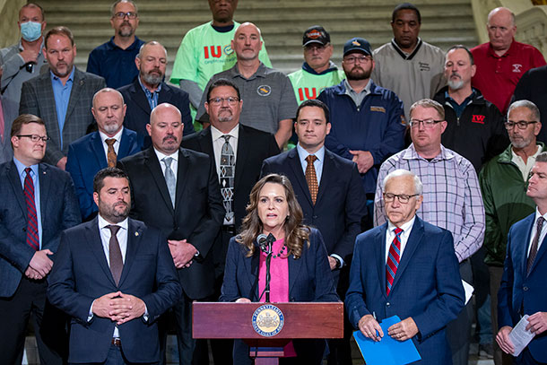 State Senator Camera Bartolotta chairs the Labor and Industry Committee