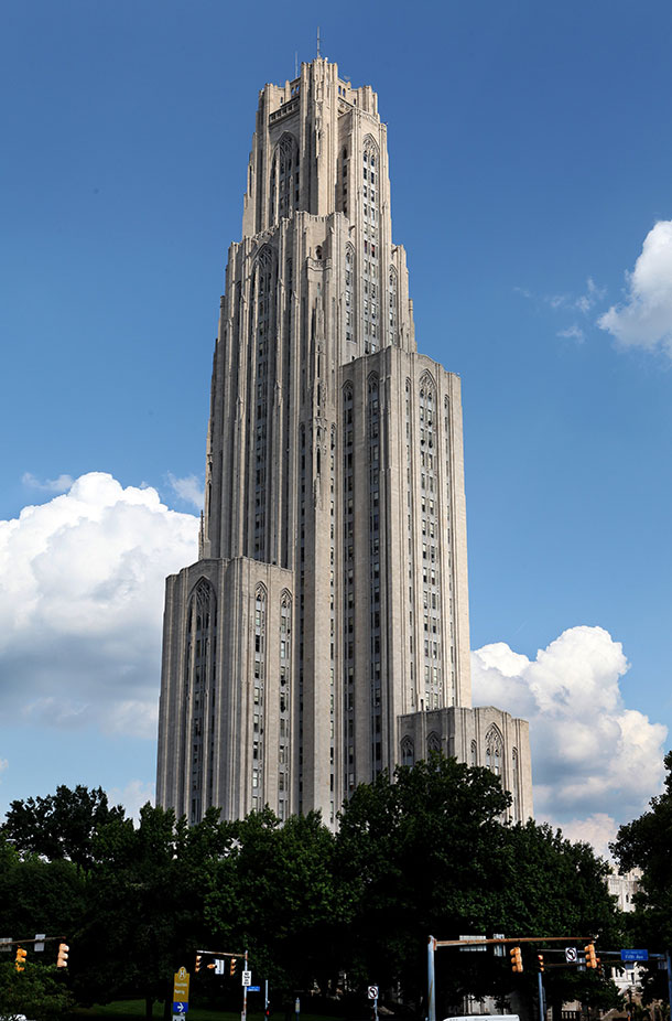 In his book, Bunch writes about places of higher education, like the Cathedral of Learning in Pittsburgh.