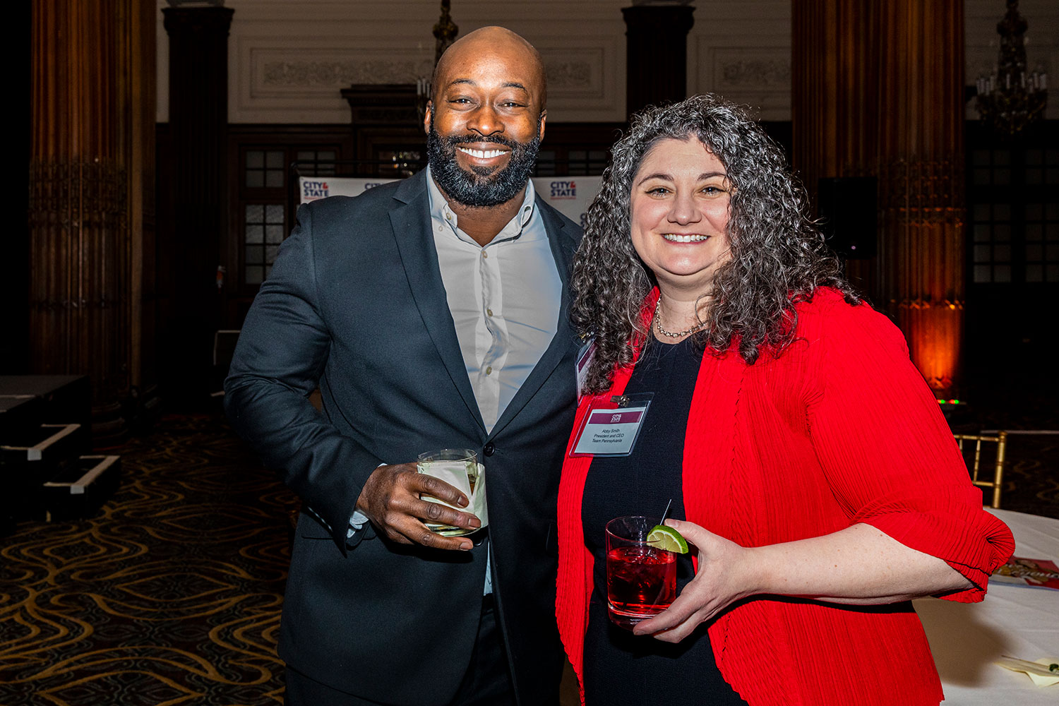 Charles Smith and honoree Abby Smith