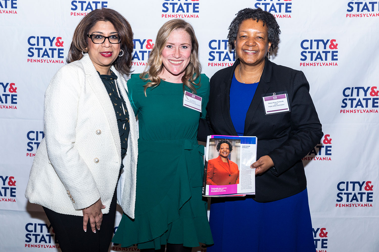 Honorees Alka Patel, Erin Wachter and Gladys Dutrieuille Brown