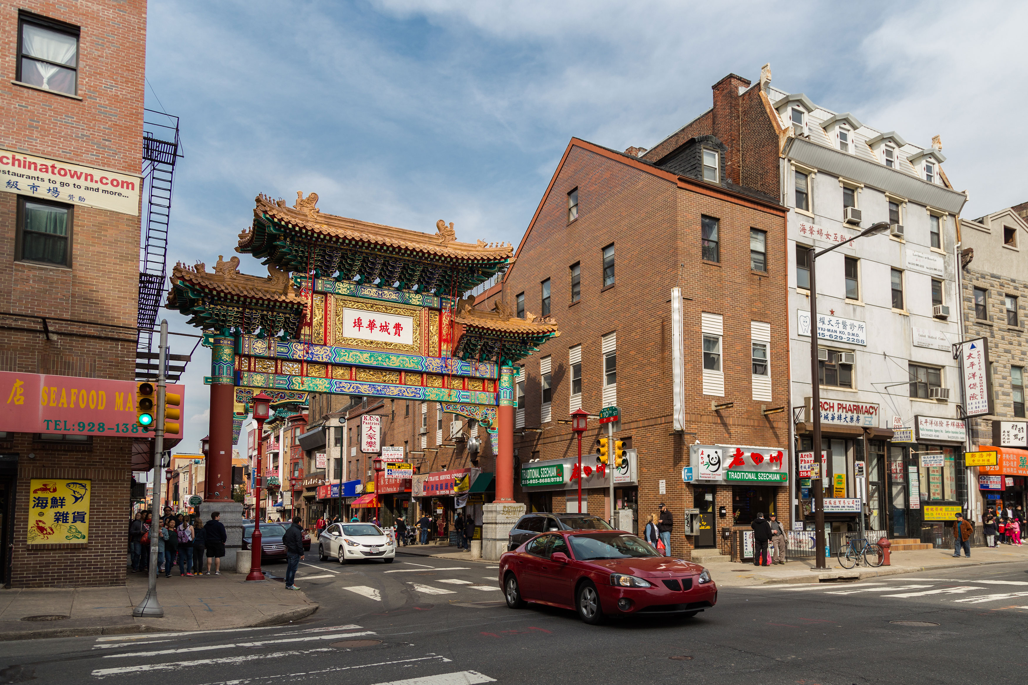 The Chinatown Friendship Arch, created in 1984, serves as the gateway to the historic neighborhood.