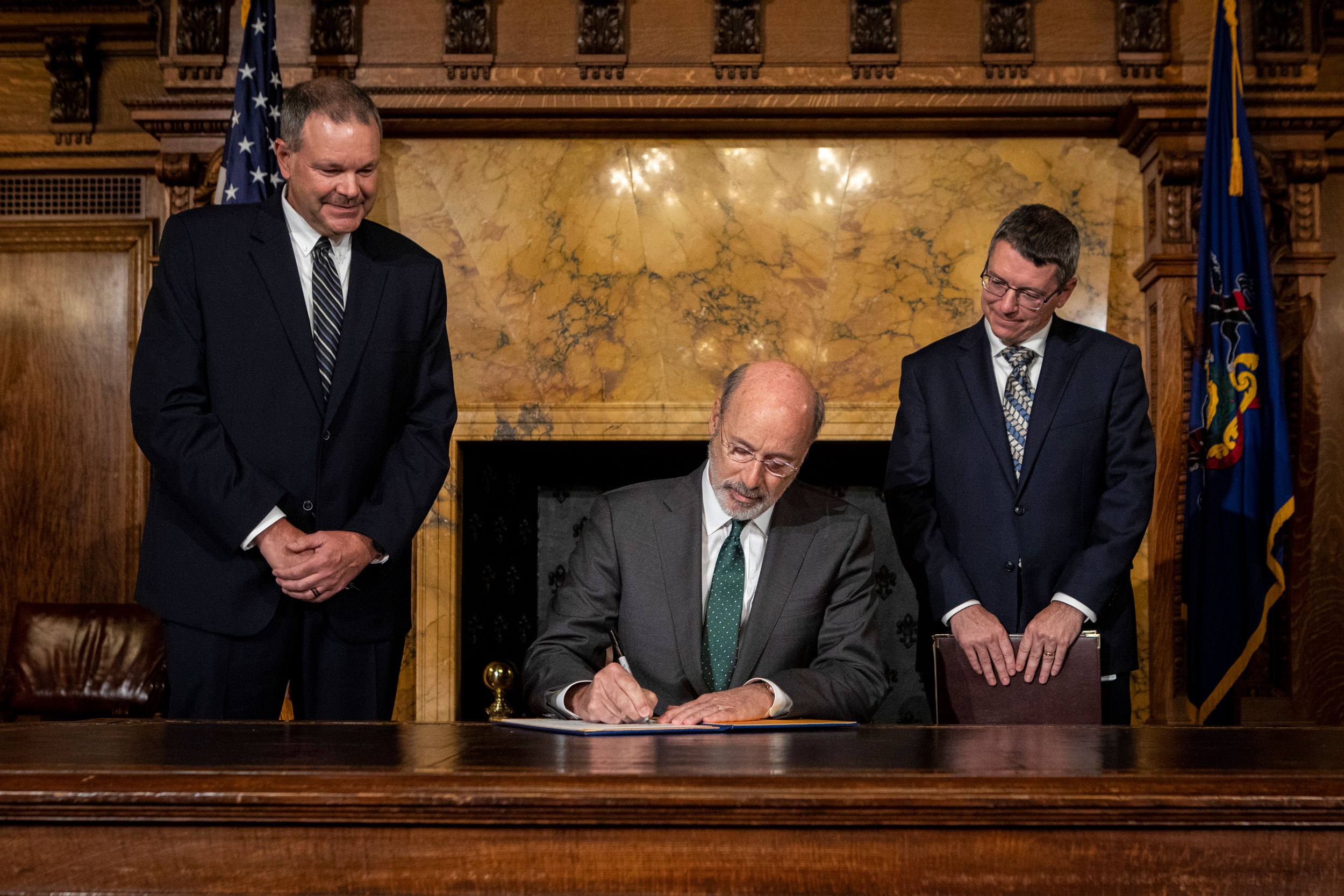 Former Gov. Tom Wolf initiated the state’s entrance into RGGI in 2019.