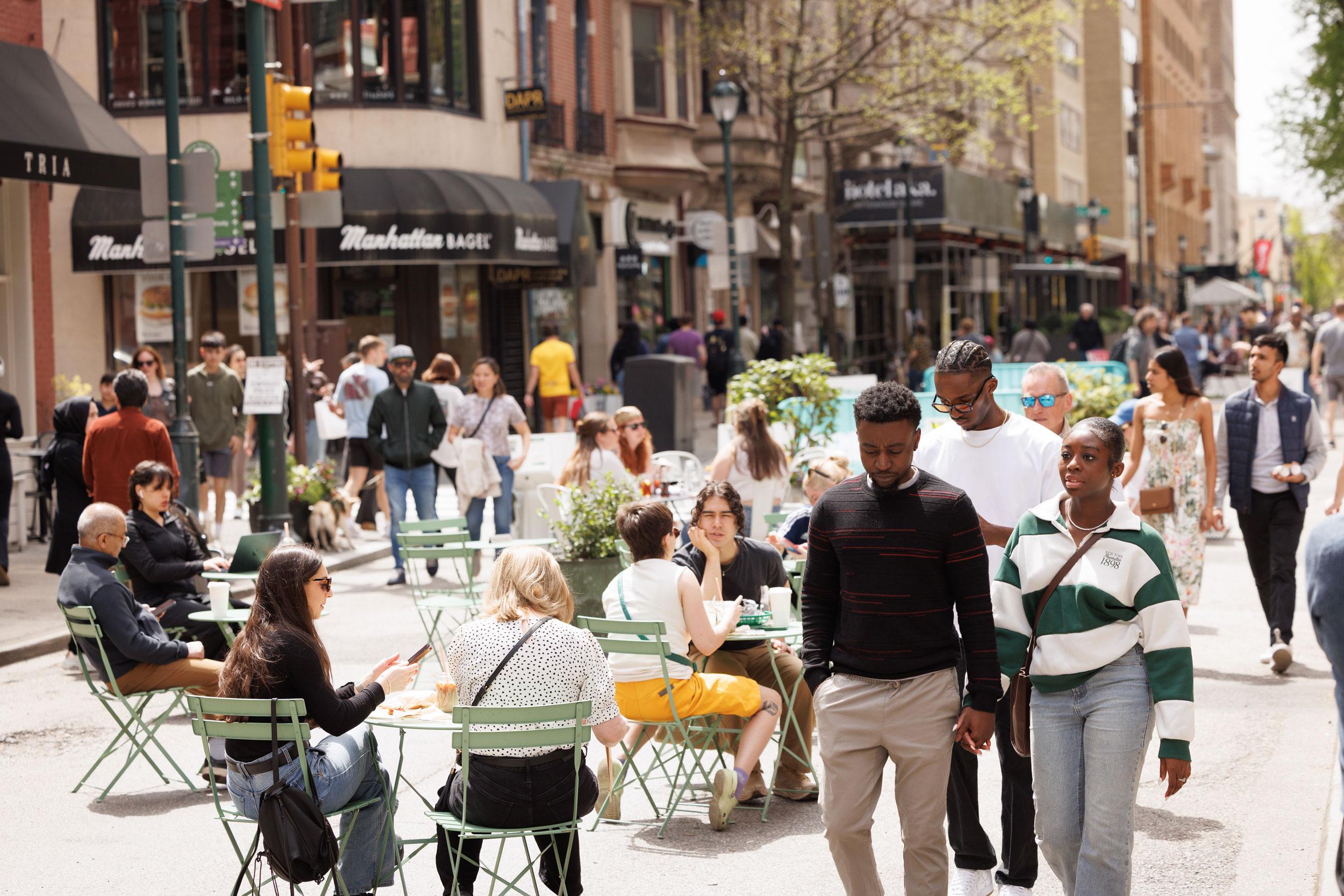 Roughly 90% of businesses reported an increase in foot traffic following the launch of Philadelphia’s Open Streets initiative.