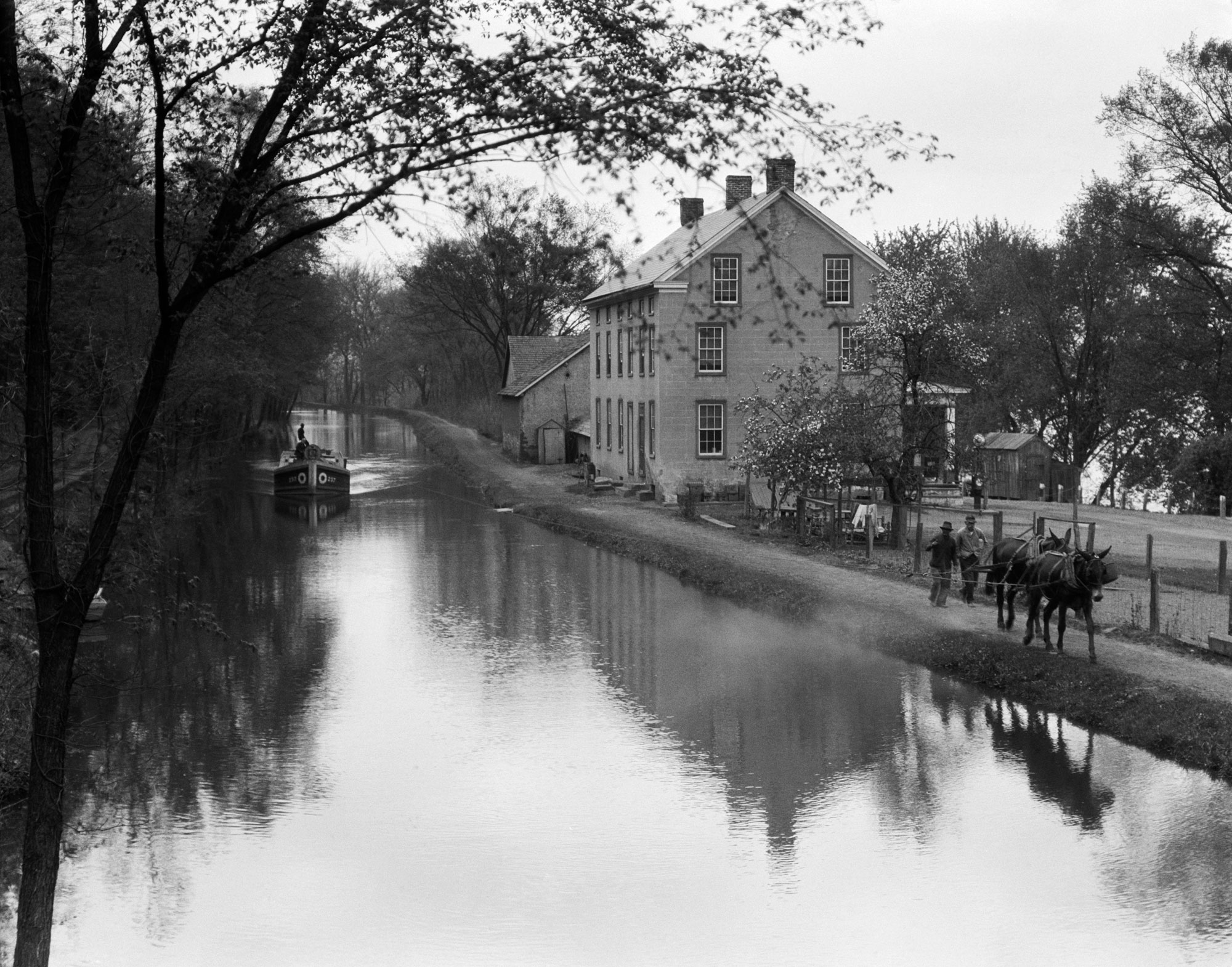 The Lehigh Canal in Easton, Pennsylvania.