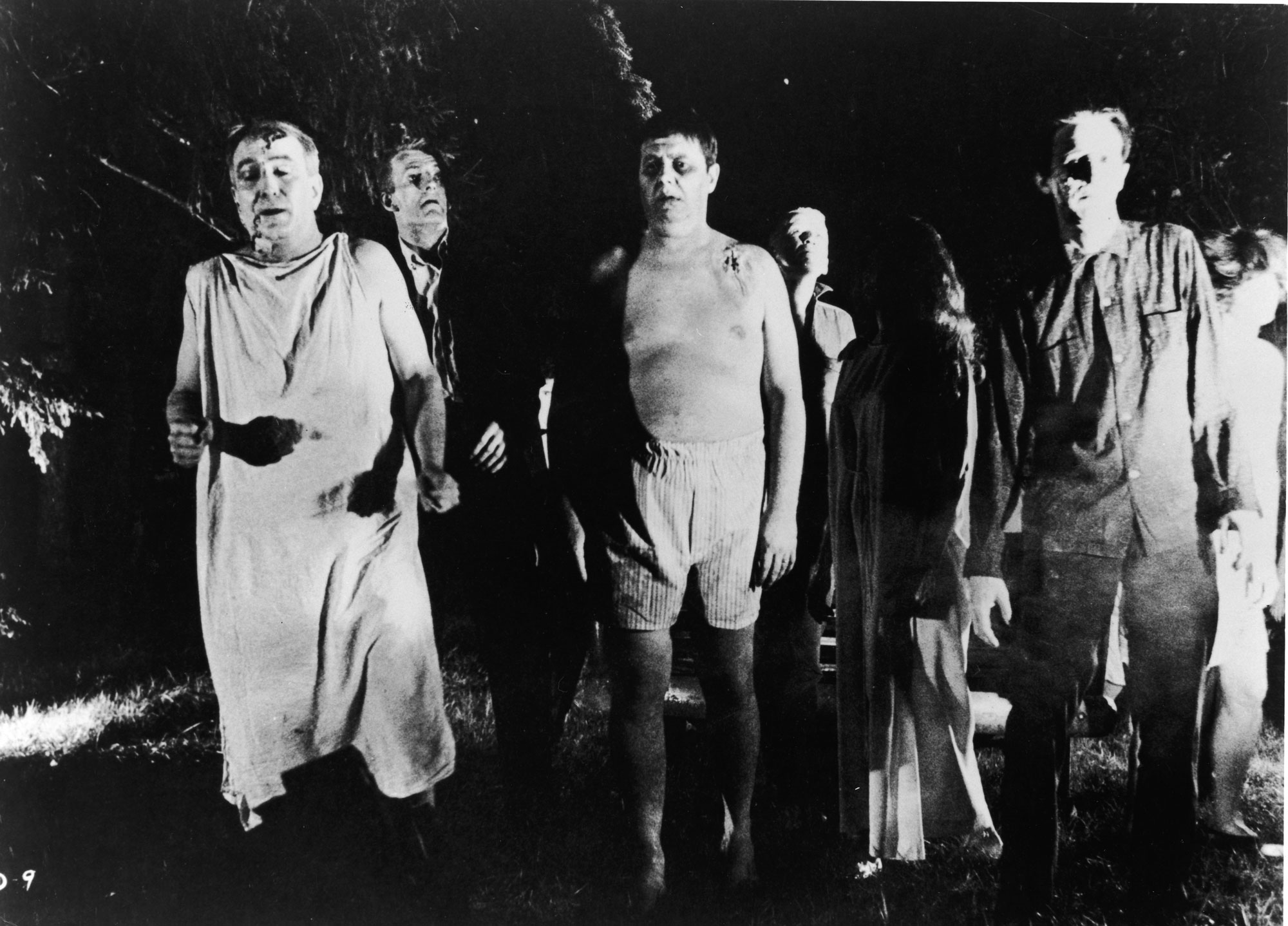 Actors portraying zombies in the Night of the Living Dead film series.
