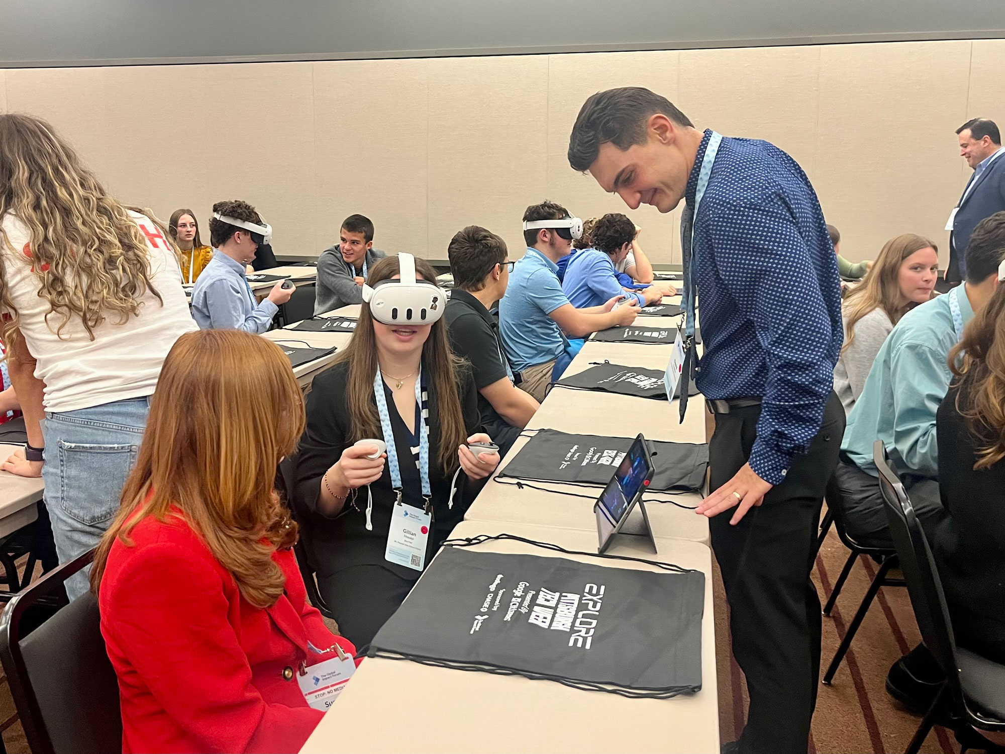 Mount Pleasant High School teacher David Greene and his students explore novel AI tools.