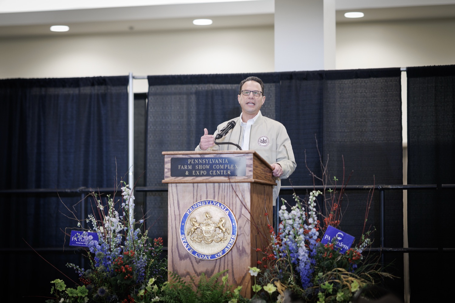 Gov. Josh Shapiro speaks at the 2026 Pennsylvania Farm Show Public Officials Luncheon