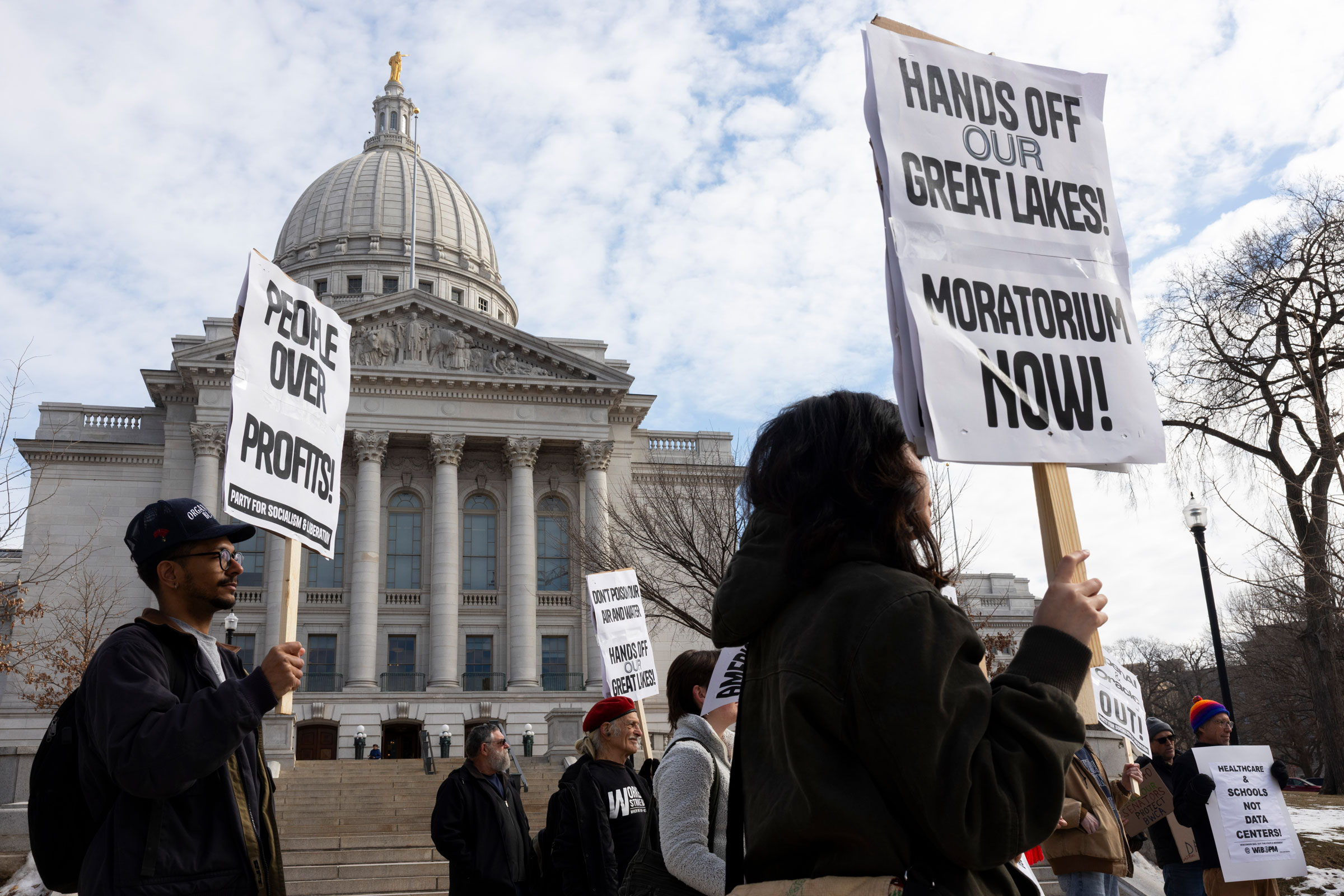 Calls for statewide moratoriums on data center development have gained traction in a number of states, including Wisconsin. 