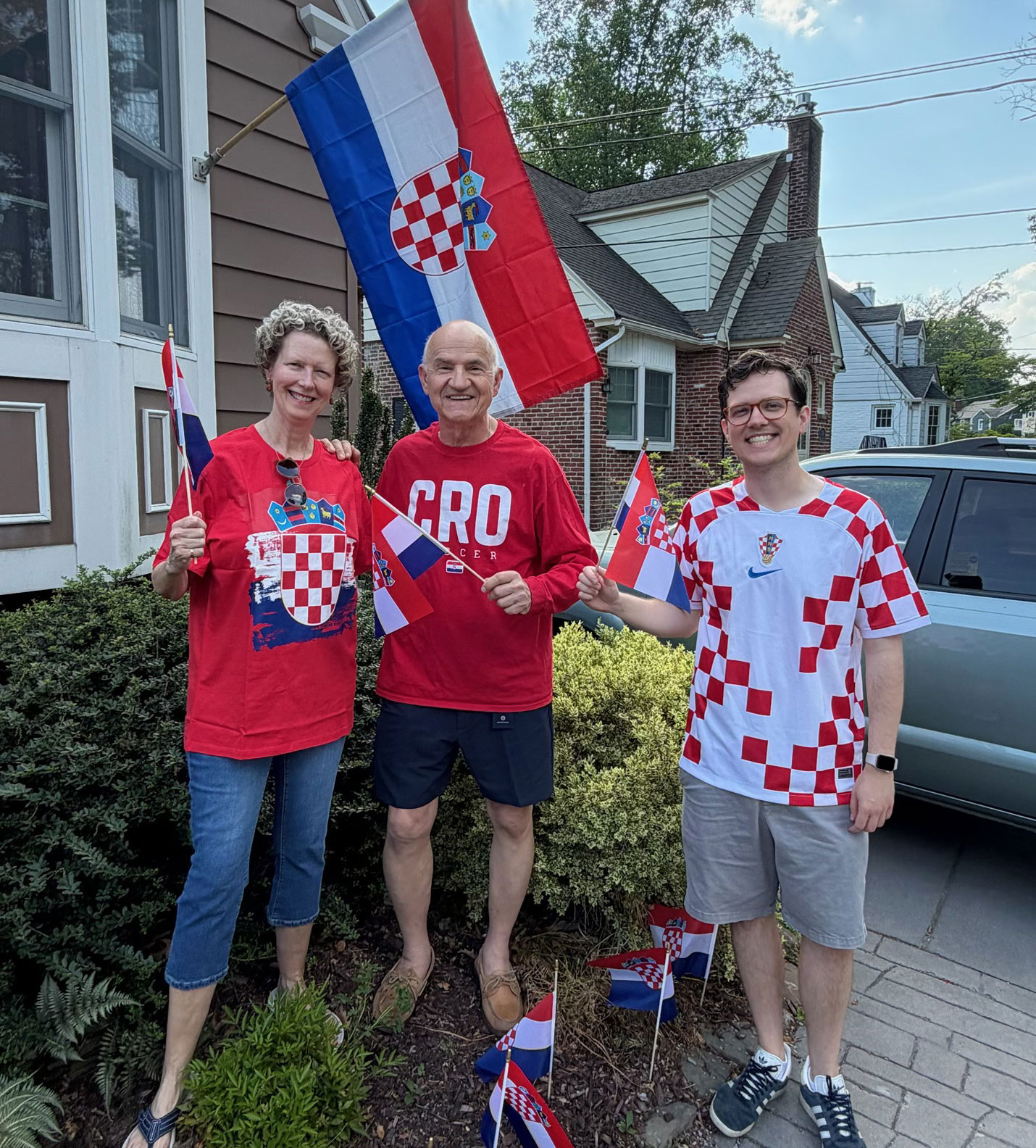 The Perić family gearing up to celebrate Croatia’s 2026 World Cup run. They will attend the Croatia vs. Ghana match in Philadelphia.