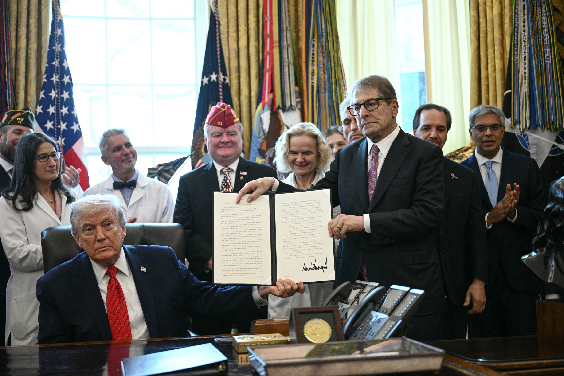 President Donald Trump has taken several executive actions on marijuana policy in his two terms in office.