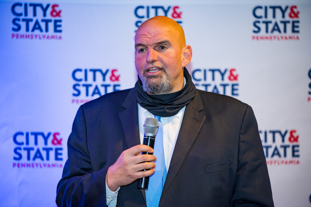 Lt. Gov. John Fetterman offered introductory remarks