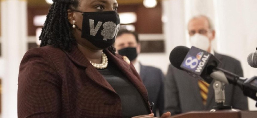 House Minority Leader Joanna McClinton