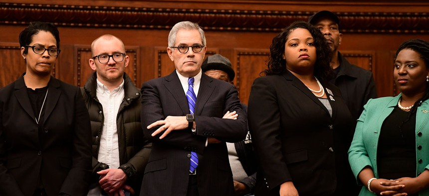 Philadelphia District Attorney Larry Krasner