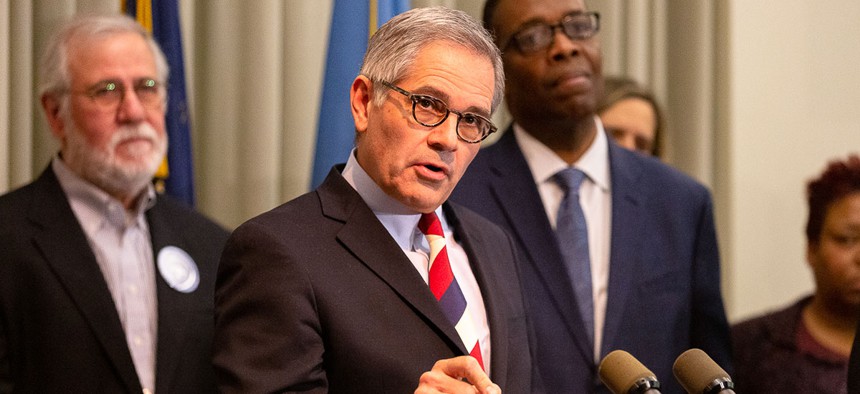Philadelphia District Attorney Larry Krasner