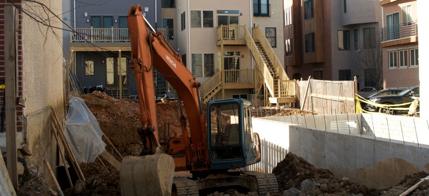 New housing being built in Northern Liberties, Philadelphia.