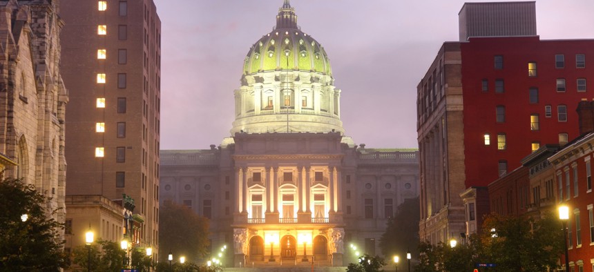 The Pennsylvania Capitol building.