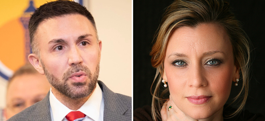 State Rep. Ryan Bizzarro (left) and Erin McClelland (right)